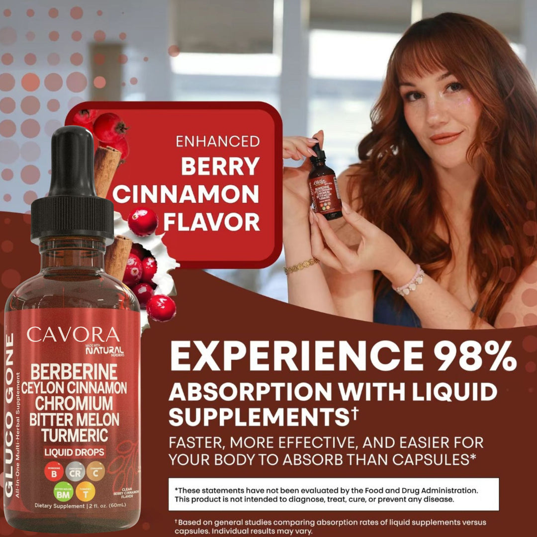 Cavora® Ceylon Cinnamon Berberine Liquid Drops