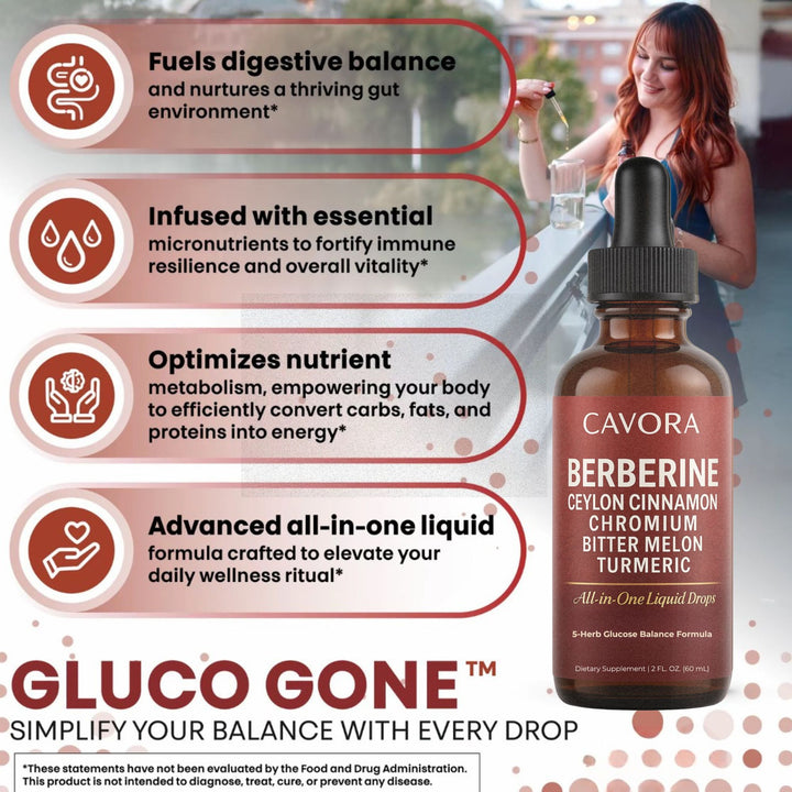 Cavora® Ceylon Cinnamon Berberine Liquid Drops