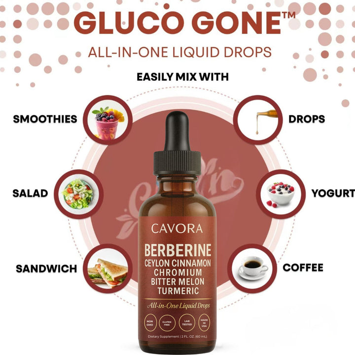 Cavora® Ceylon Cinnamon Berberine Liquid Drops